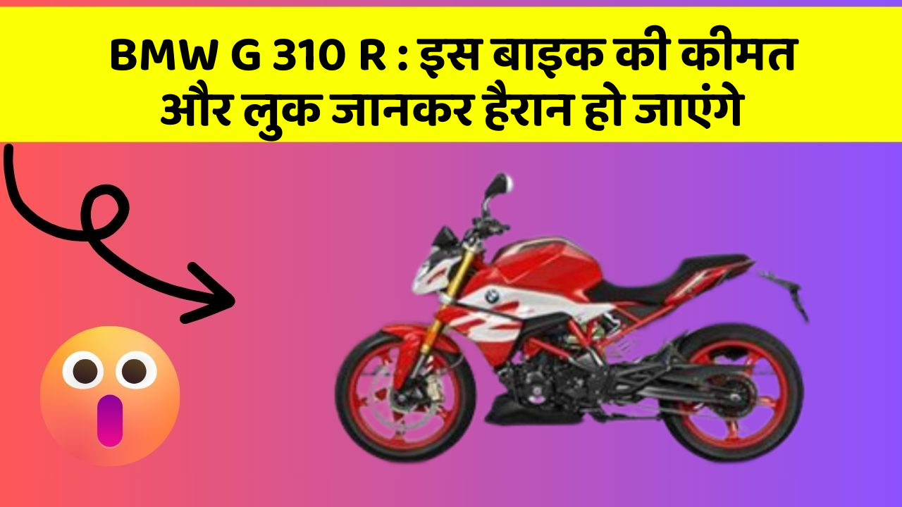 BMW G 310 R: इस बाइक की कीमत और लुक जानकर हैरान हो जाएंगे